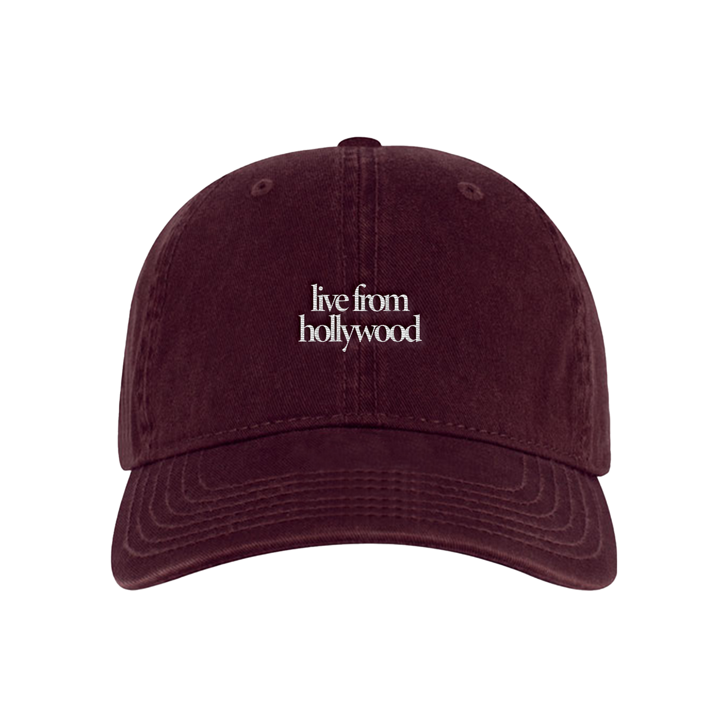 Live From Hollywood Maroon Hat