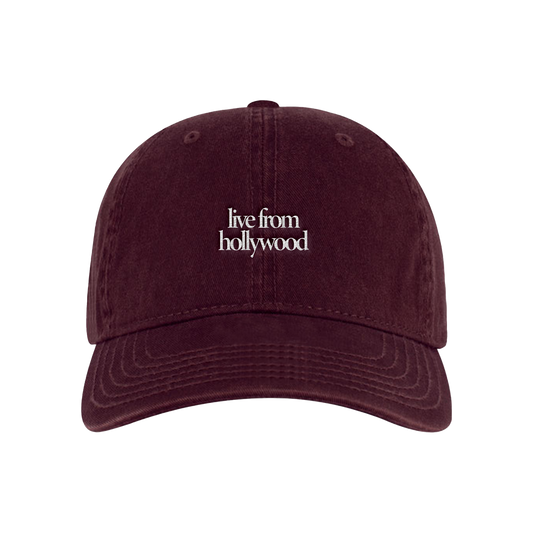 Live From Hollywood Maroon Hat